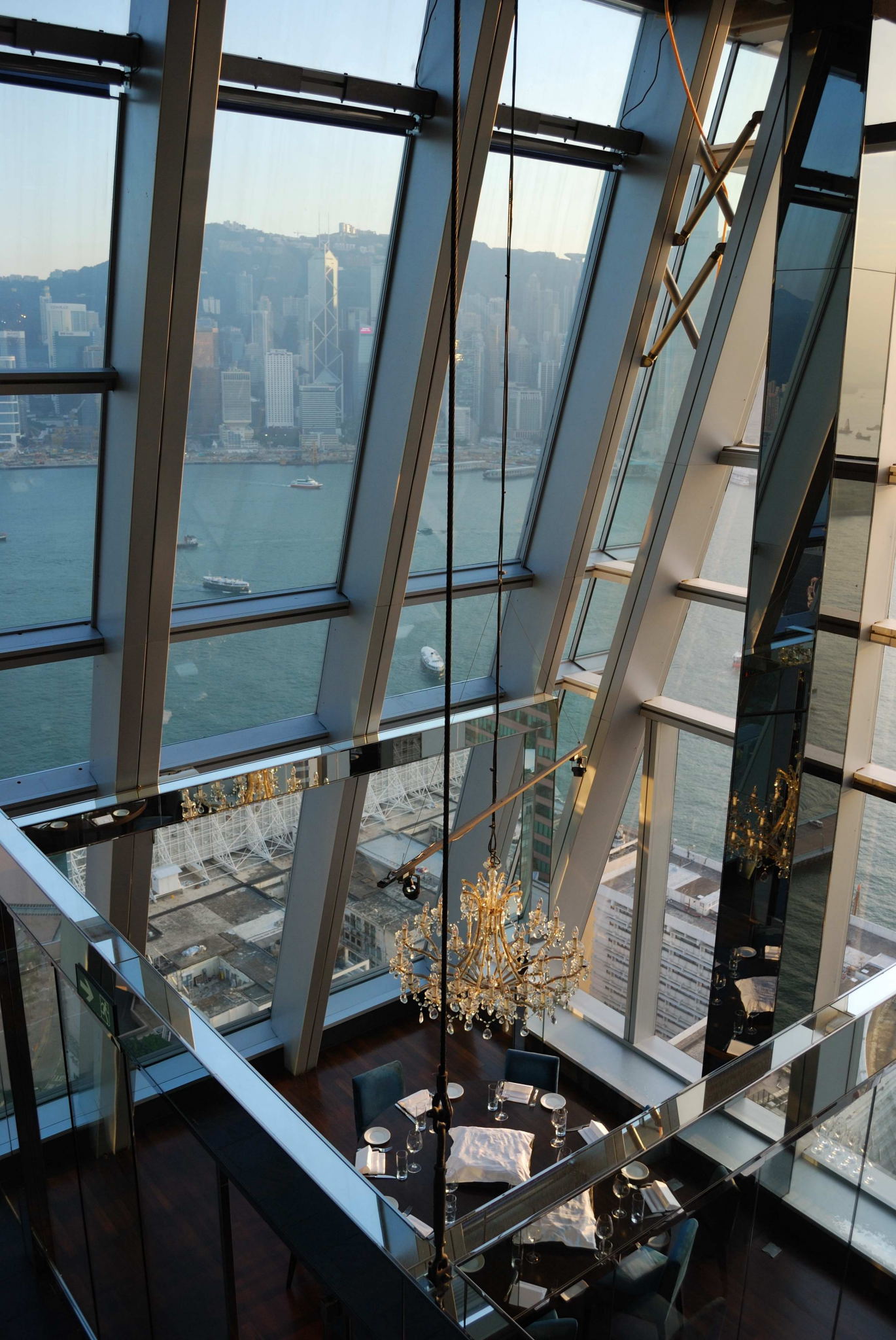 aqua spirit Hong Kong bar & lounge overlooking harbour and city Asia
