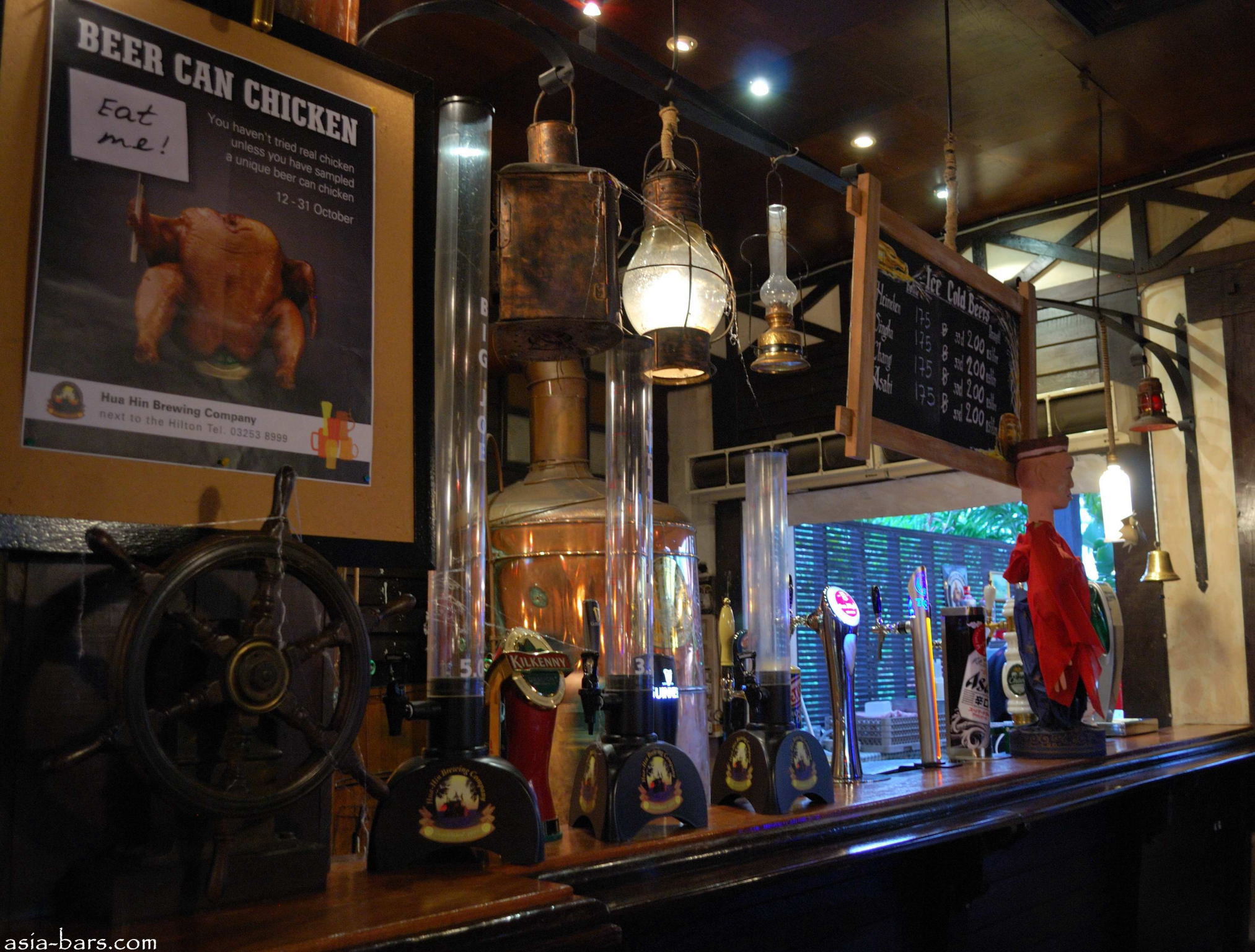 Hua Hin Brewing Company pub & microbrewery at Hilton Hua Hin
