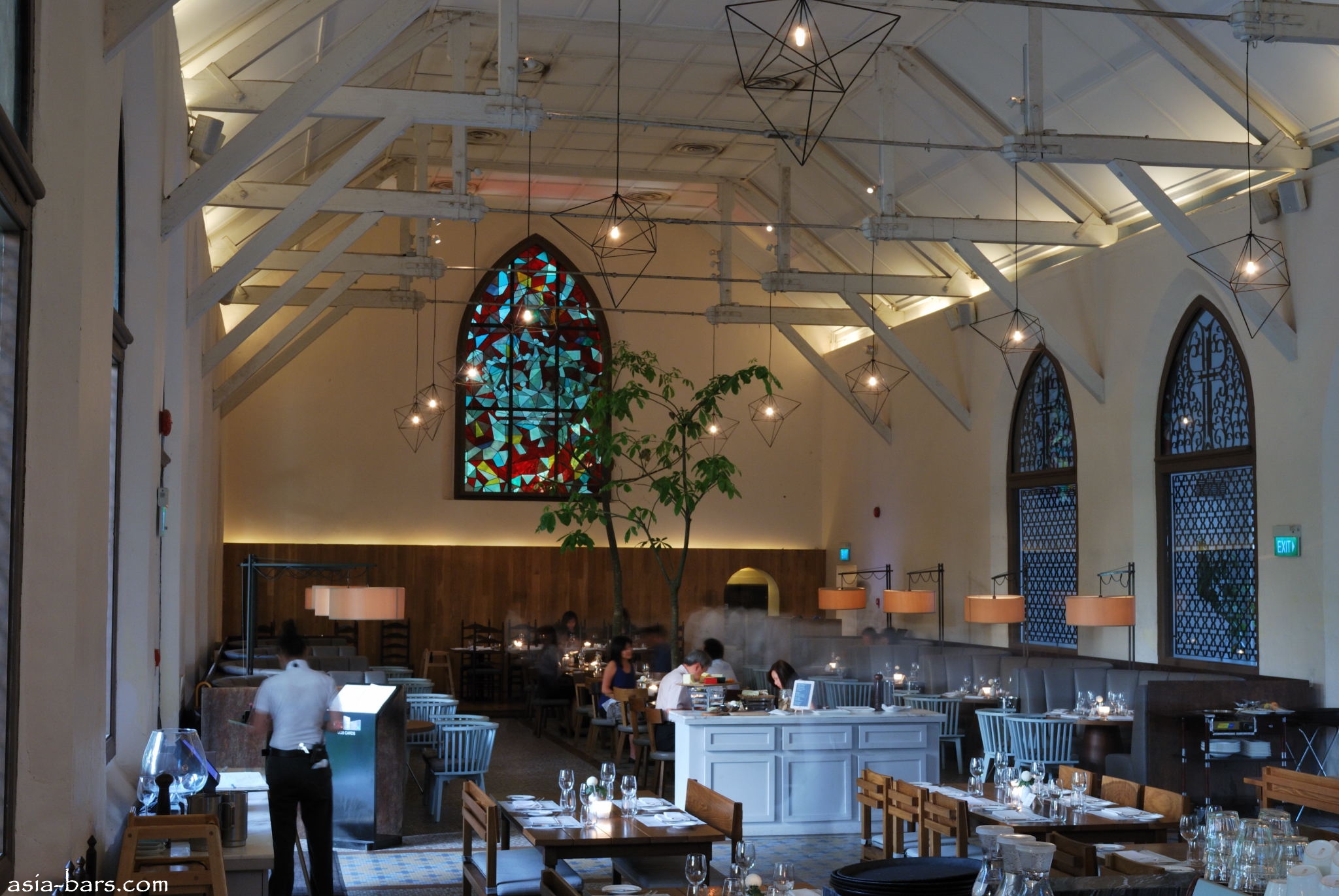 The White Rabbit enchanting restaurant & bar in restored church