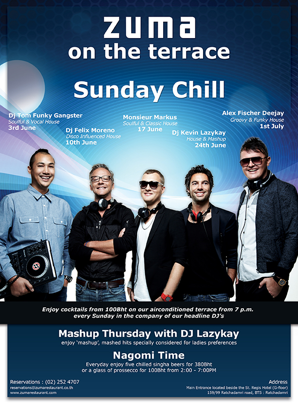 zuma bangkok sunday chill zuma bangkok sunday chill