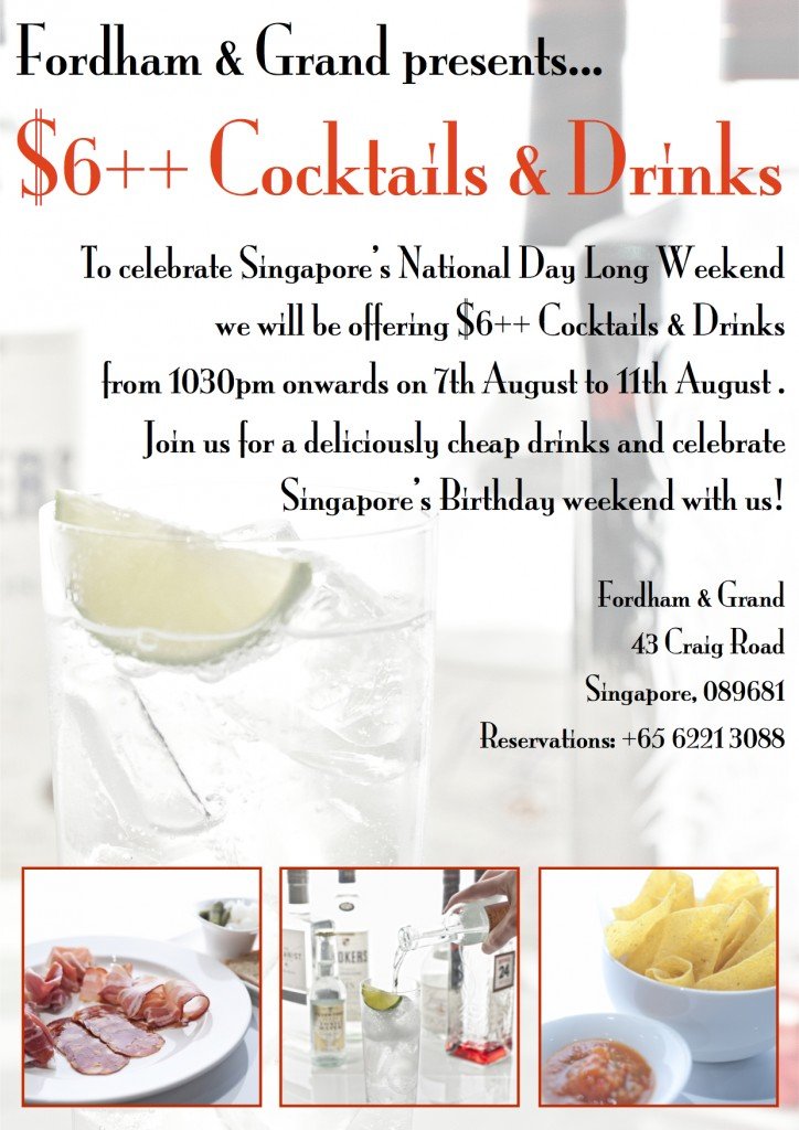 fordham & grand National Day Promo