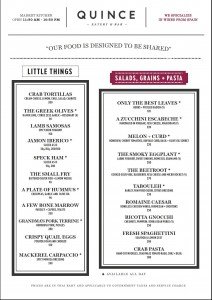 quince menu front july 2013