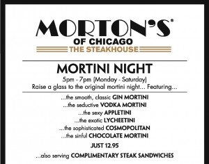Mortons Bar Menu