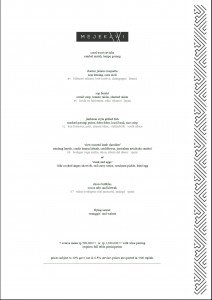 mejekawi 7course menu