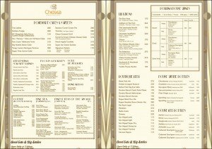 chelsea menu
