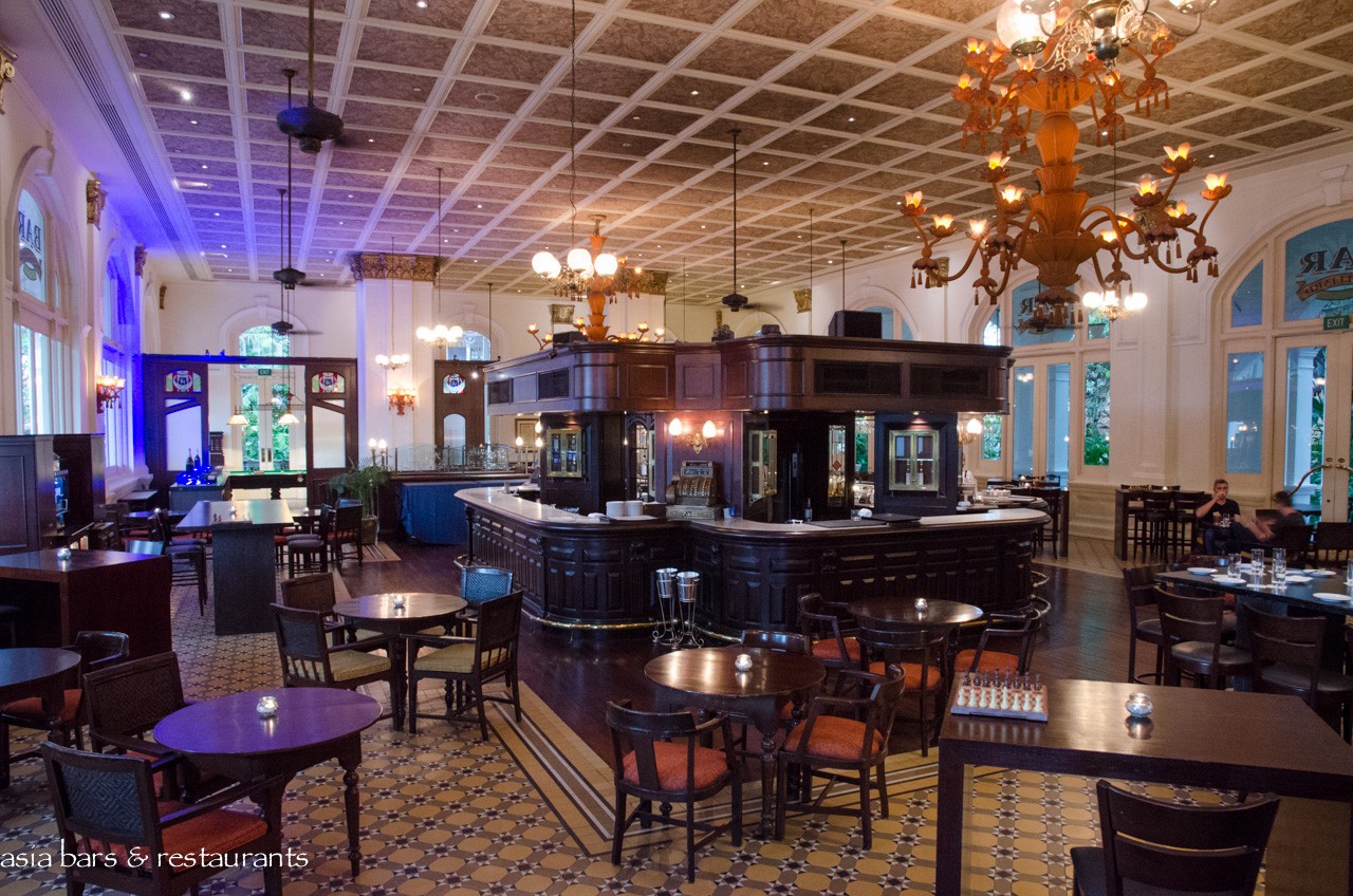 Raffles Bar & Billiard Room historic bar at Raffles Singapore Asia Bars & Restaurants